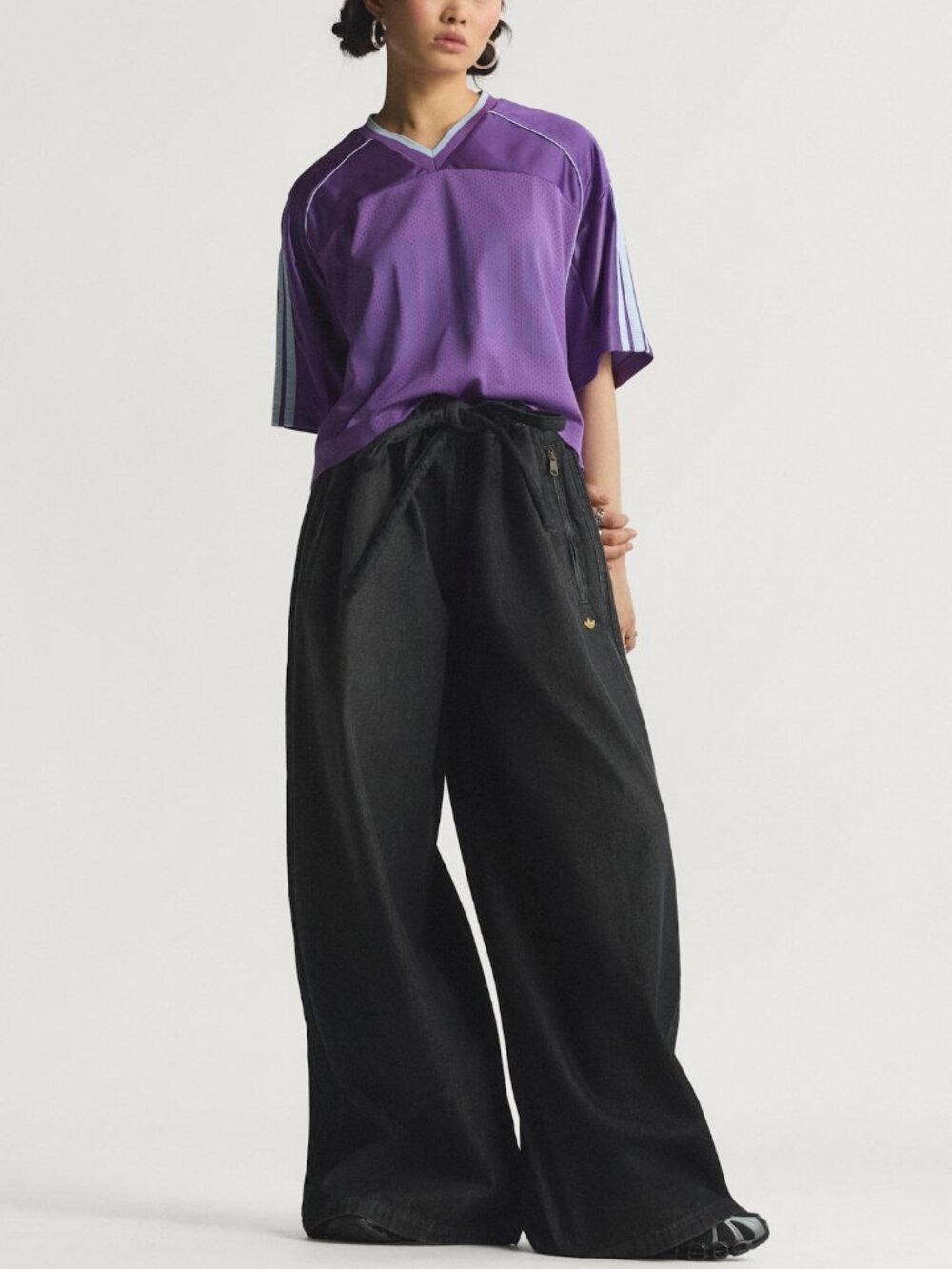 NWT Adidas Denim Track Pants Size 4